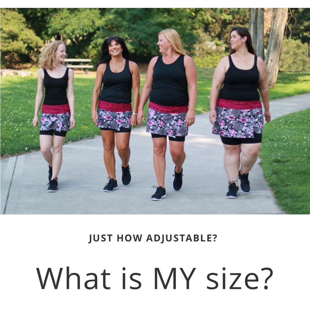 Sweet Spot running skirt - adjustable